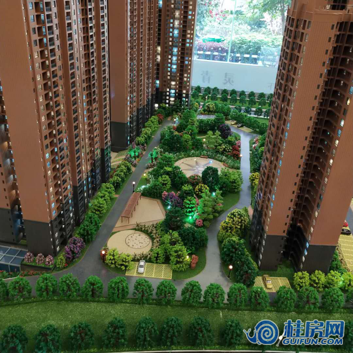 桂林泰安独秀天下沙盘效果图