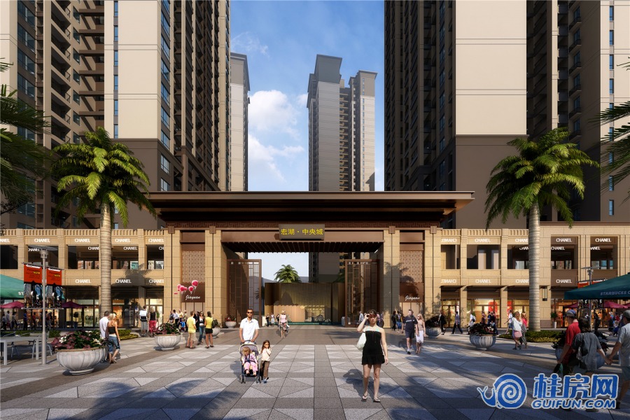 宏湖中央城效果图