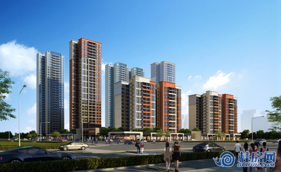 彰泰橘子郡项目立面效果图