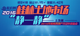 2016年临桂土地成交13宗 金额1.99亿