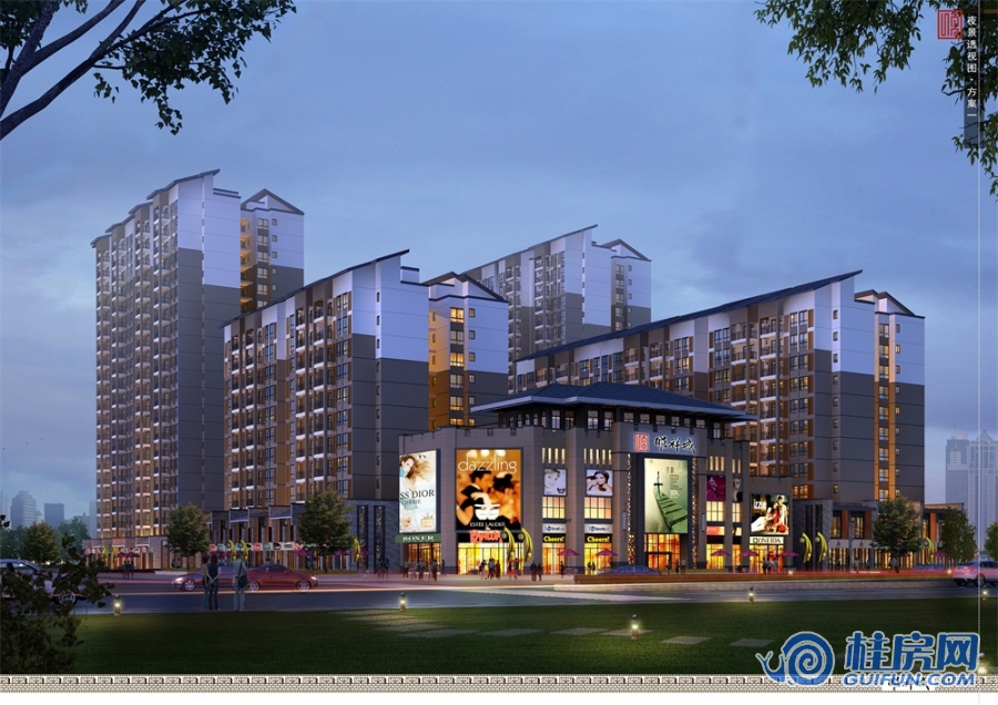 顺祥城夜景效果图