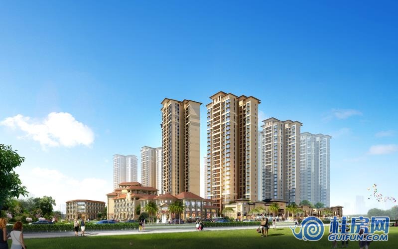 绿涛公园里建筑效果图