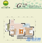 7#G户型：97.9-98.15㎡两房两厅一卫