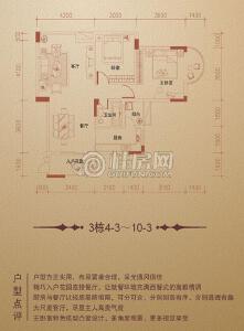 兴进·中央尊馆3栋4-3～10-3户型两房两厅一卫