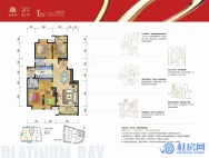 桂林国奥城铂湾13#T2户型