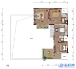 大龙湾合院别墅252㎡  二层户型