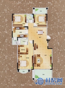 5、7、8#A2户型三房两厅两卫