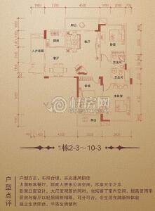 兴进·中央尊馆1栋2-3～8-2户型三房两厅两卫