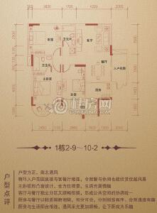 1兴进·中央尊馆栋2-9～10-2户型三房两厅两卫
