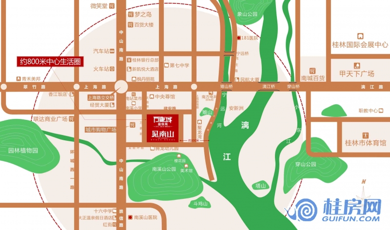 万象城益佳苑 区位图示意