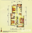 联达·山与城G1户型两房两厅一卫