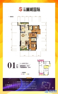 交投澜湖国际11#01户型图