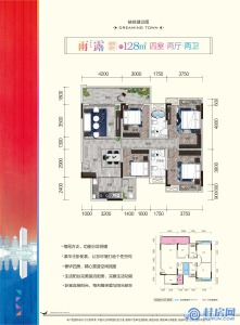 交投彰泰漓东新城：128㎡四房两厅两卫