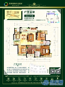 8#、9#D2户型：163㎡四房两厅两卫