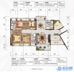 四房两厅两卫（141㎡，毛坯）