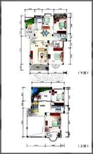 碧水康城1#B1户型五房复式