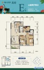 联发悦溪府【溪尚】E户型：89㎡三房两厅两卫