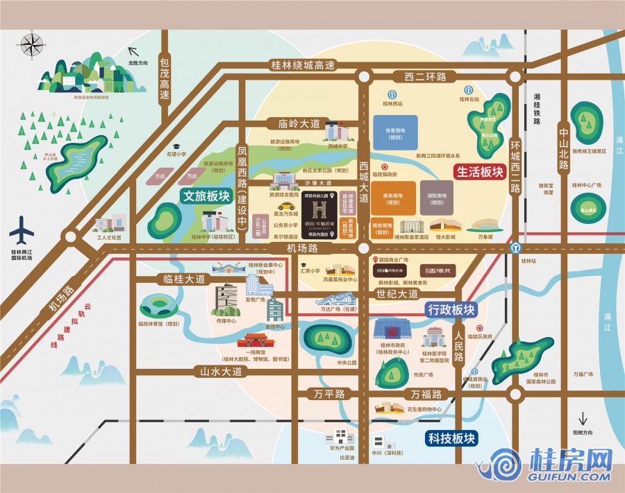 碧园华骊茗城区位图