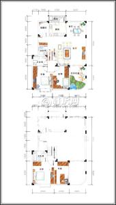 碧水康城15#16#B1型两房一厅两卫复式（售罄）