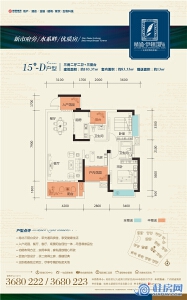 （售罄）精通伊顿国际15#D户型103.37㎡三房两厅两卫