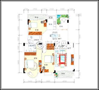 碧水康城20#A户型三房两厅两卫（售罄）