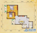 1#B户型两房一厅一卫86.56㎡（售罄）