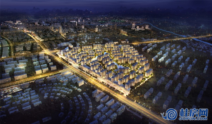 润鸿水尚·观悦夜视图