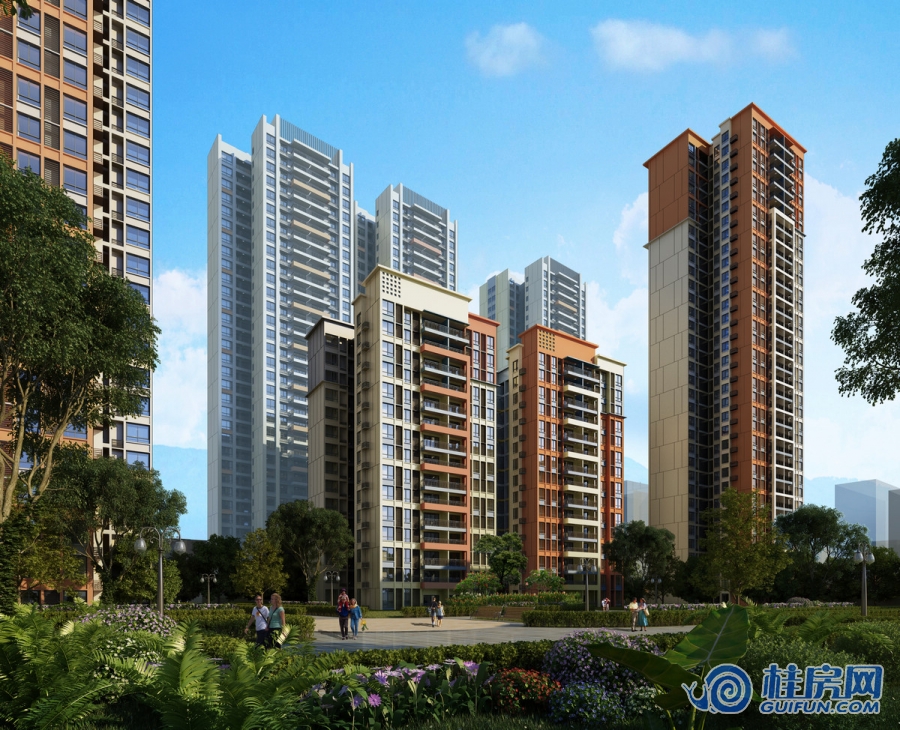 彰泰橘子郡楼栋立面效果图