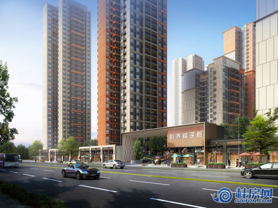 彰泰橘子郡项目车型入口效果图