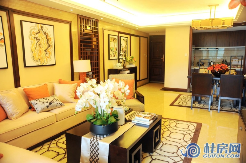 彰泰·春天唐悦C3-3户型样板间-客厅