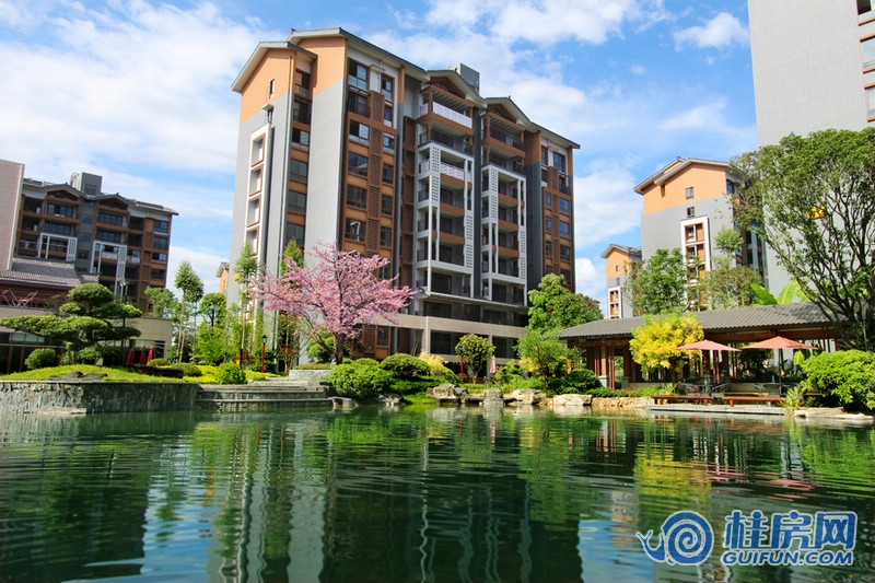 彰泰·春天唐悦中心园林实景图（2015.8.18）