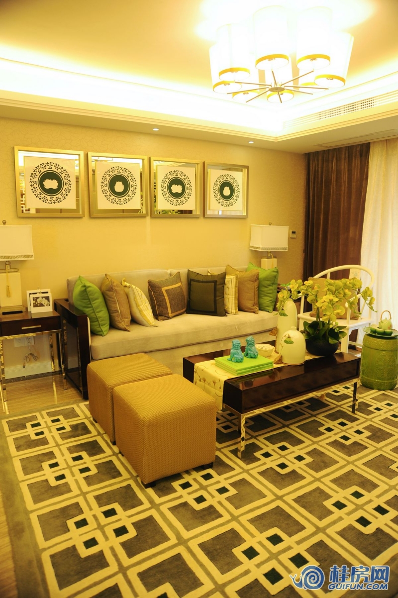 彰泰·春天唐悦C1-2户型样板间-客厅