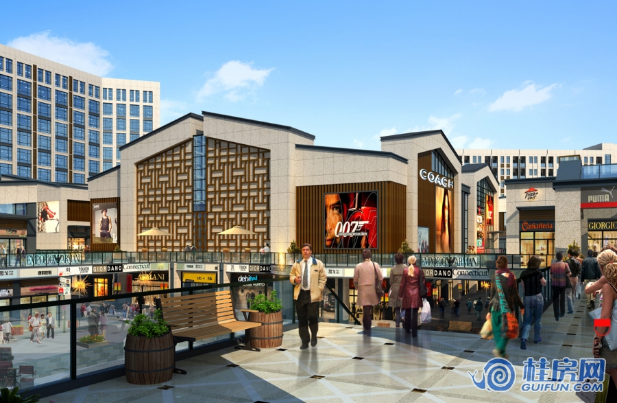 弘大花江荟谷.后街效果图（中央核心区透视图）