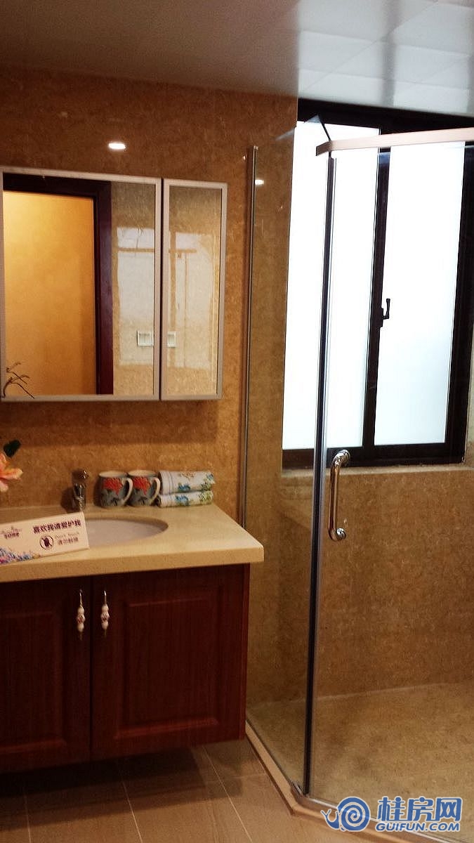 花语倾城B1户型3加1房2厅2卫样板间-卫生间