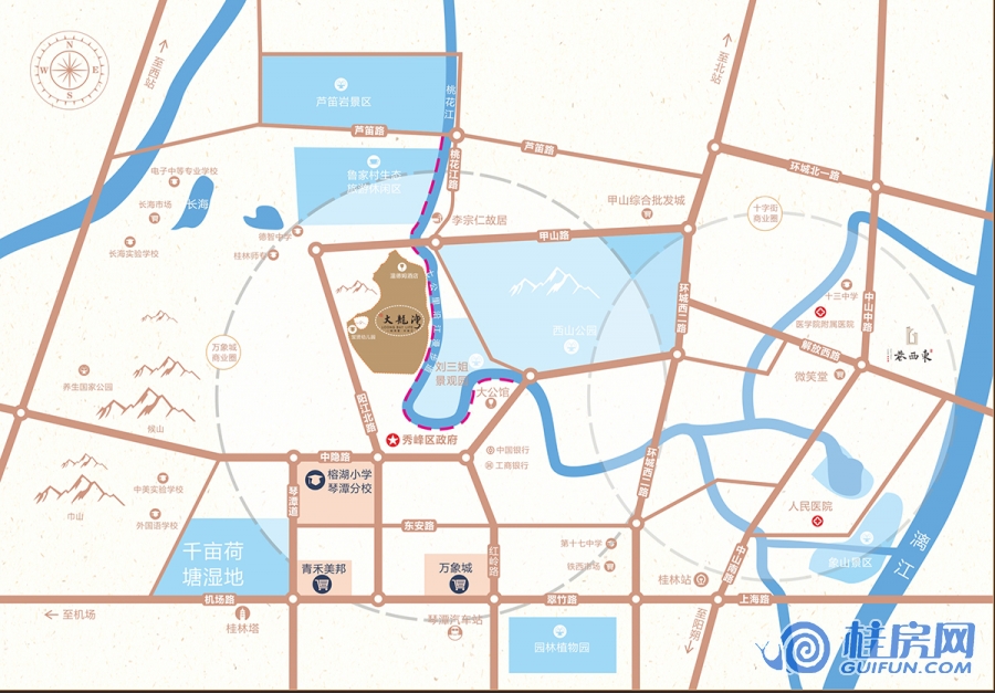 大龙湾区位图（2017.10）