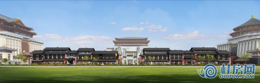 袭汇·千年桂林沿街立面效果图