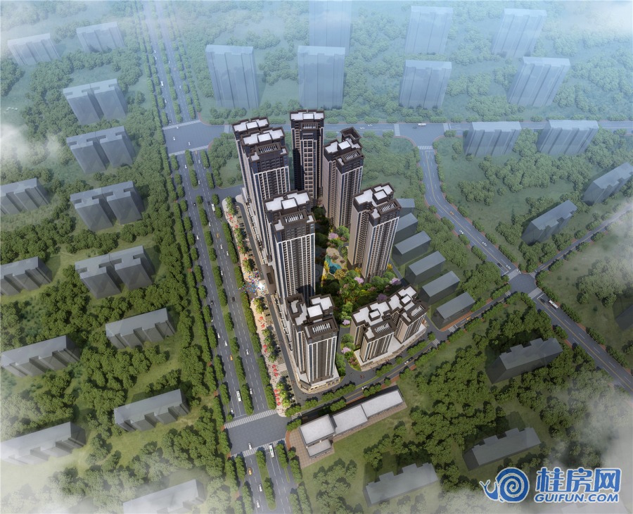 宏湖中央城效果图