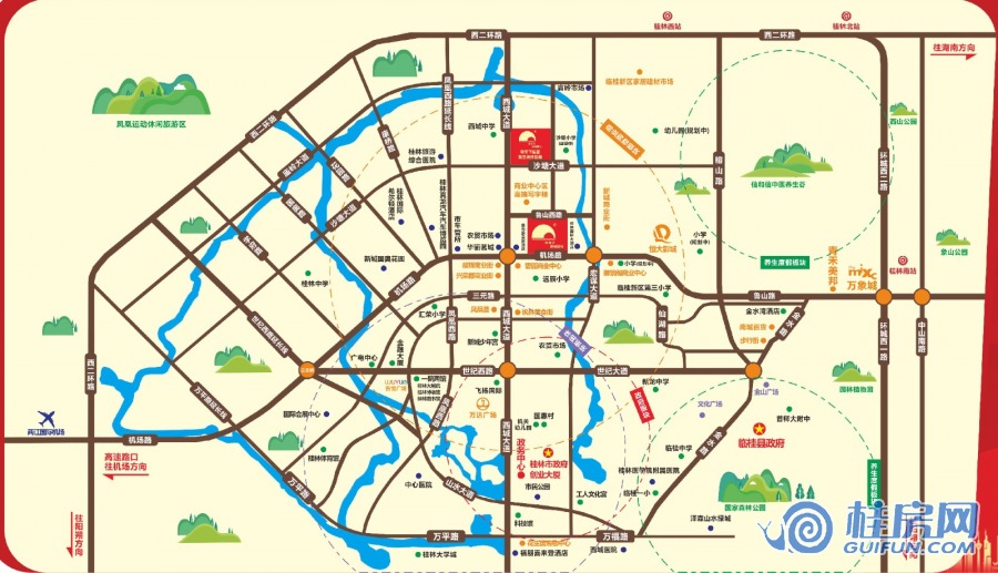 甲天下新城区位图