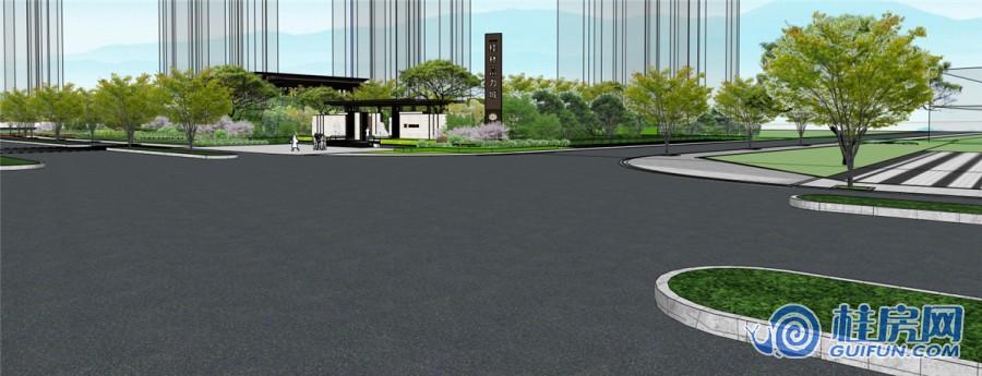 桂林富力城园林展示区效果图