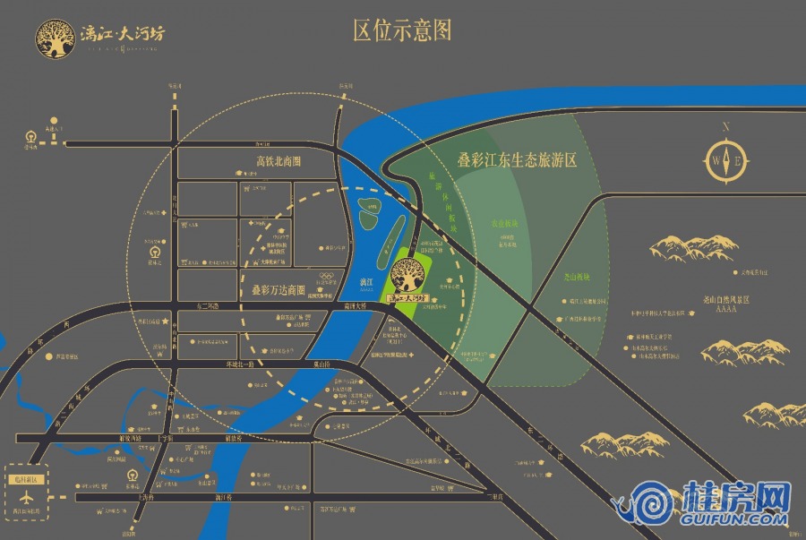 漓江大河坊区位图