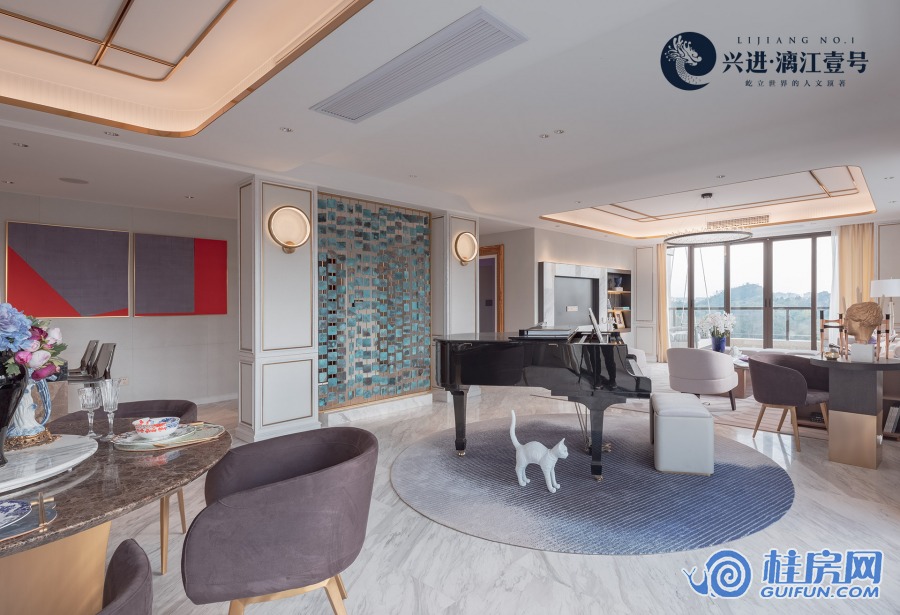 实景样板间-室内-260平揽江大平层-多功能区域