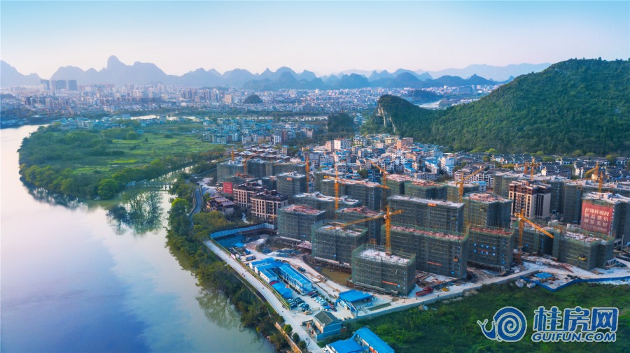 兴进漓江悦府江边鸟瞰图（2020.3）