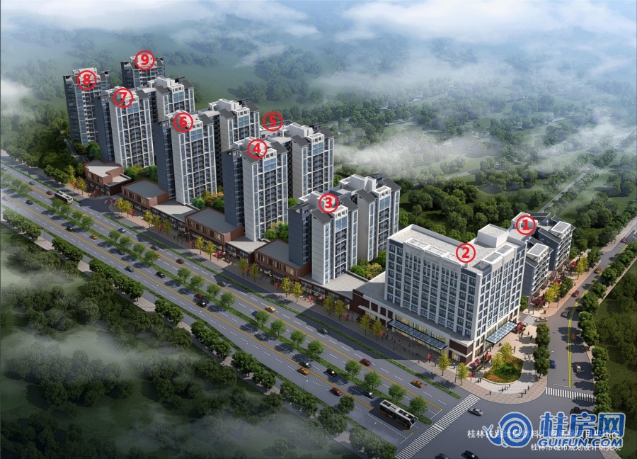 宁铁叠彩佳园鸟瞰图