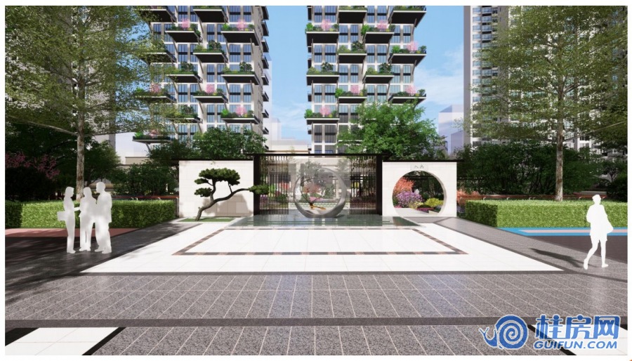 数之城澜庭景观效果图