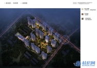 碧桂园剑桥郡夜景鸟瞰效果图