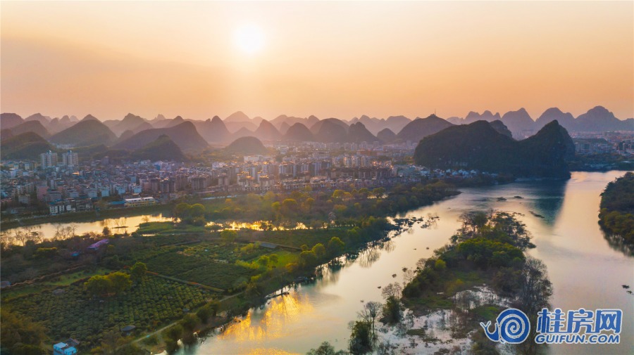 兴进漓江悦府江边鸟瞰图（2020.3）