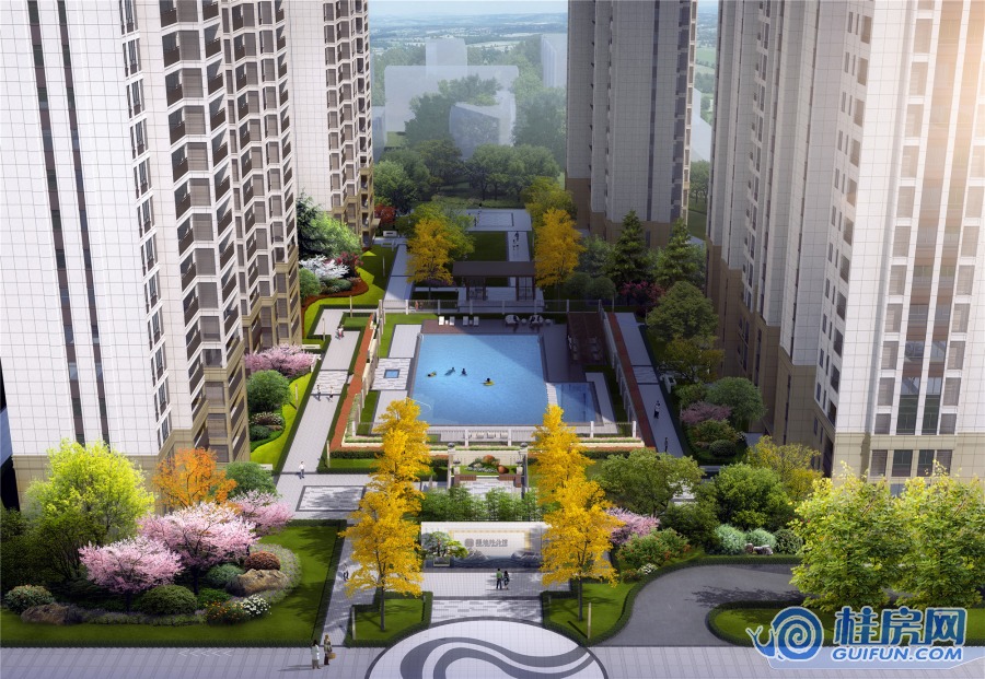 中鼎桂林公馆泳池效果图