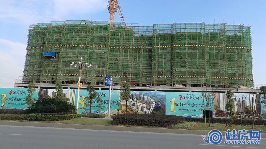 公园悦府工程进度实景图（2019.11）