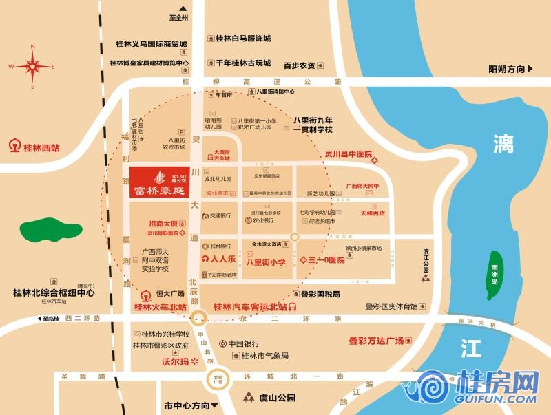 富桥豪庭区位图