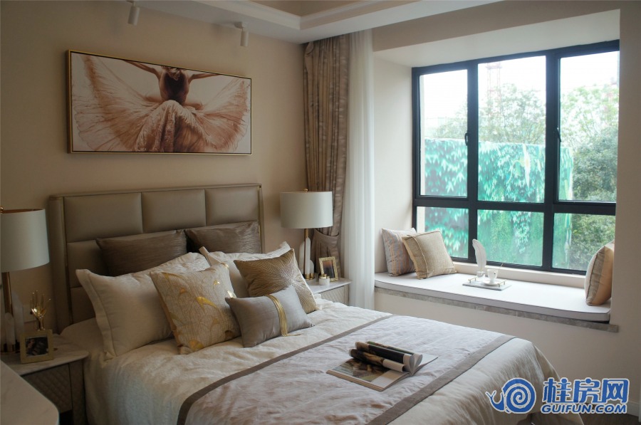 新城安厦·大都会B户型 4房2厅2卫128㎡样板间 主卧（2019.4）